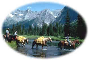 Horseback riding in the Height of the Rockies